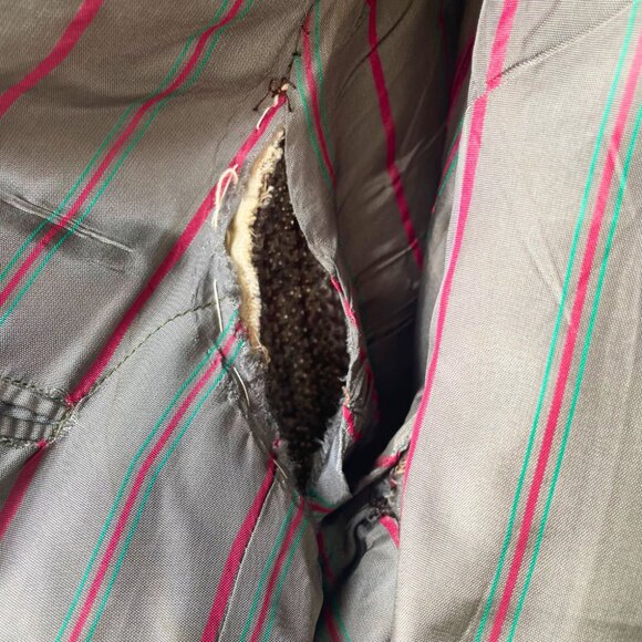 HARRIS TWEED Scottish Wool Blazer Brown Herringbone 42R - Picture 10 of 13